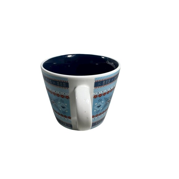 Omni Hotels Resorts Honey And Hank Hot Chocolate Ceramic Mug Fair Isle Pattern - Picture 7 of 11